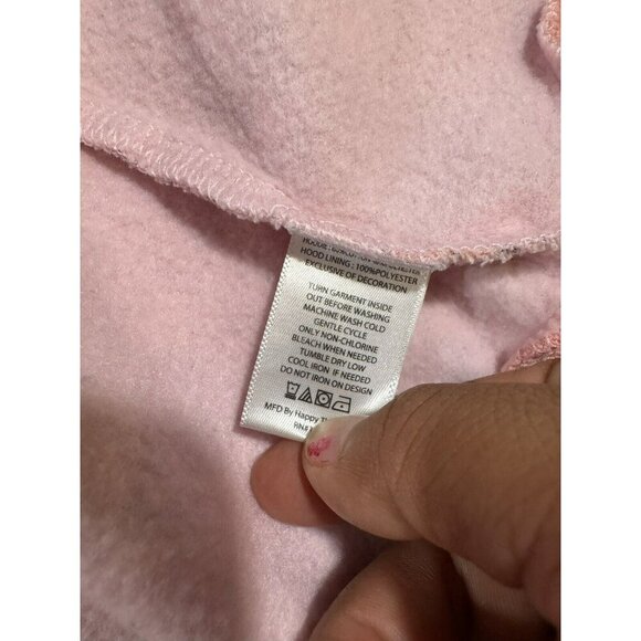 Disney Princesses Girls Hooded Zip Up Sweater Size 4t Pink - Picture 9 of 12